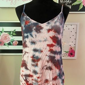 Red & Blue Tie Dye